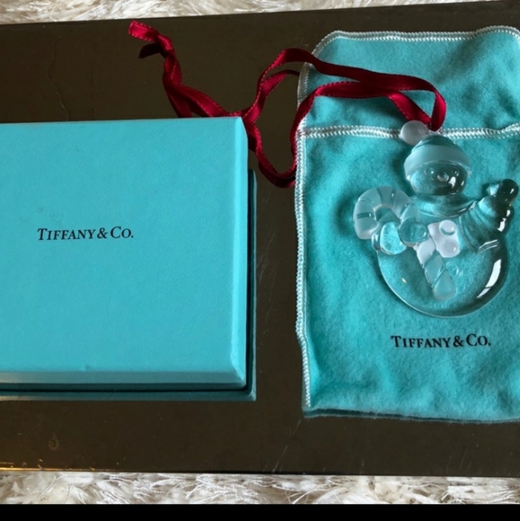 Tiffany & Co. Crystal Snowman Ornament - Picture 2 of 5